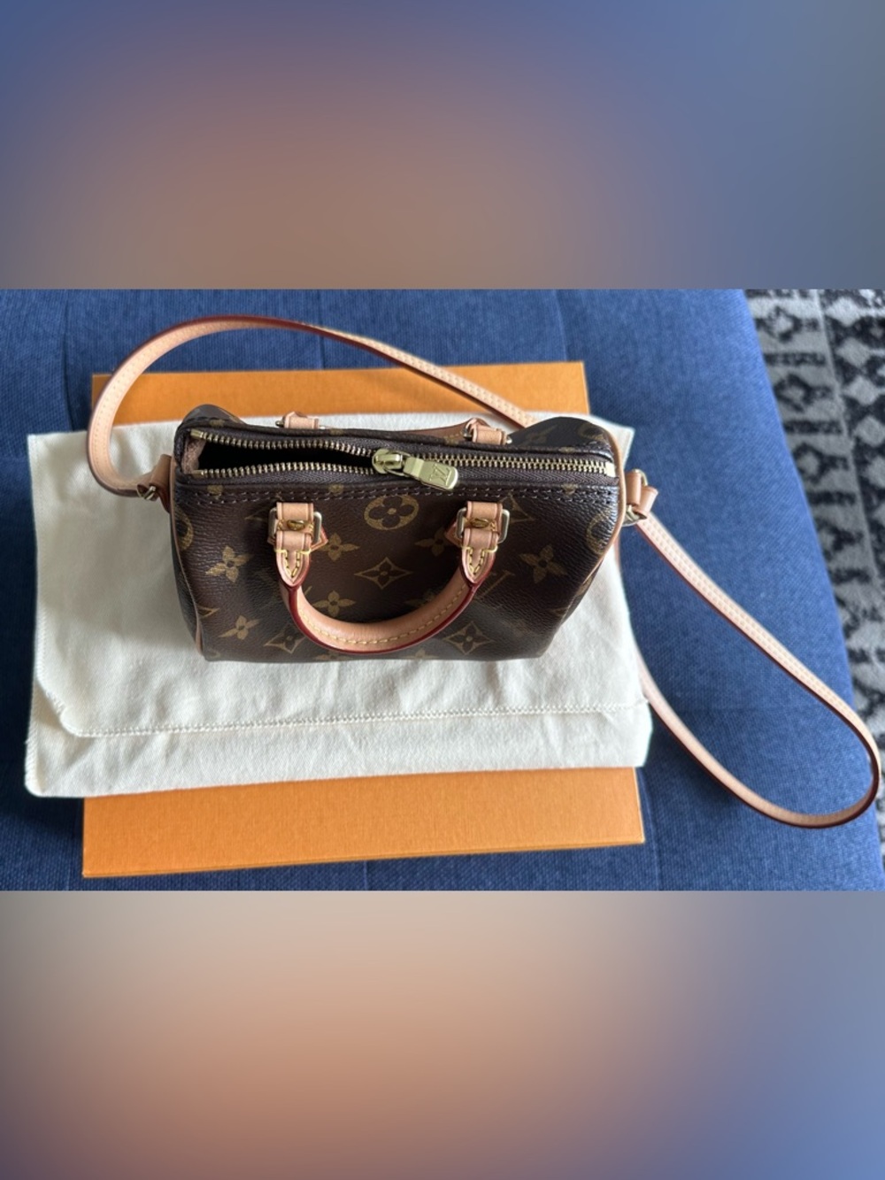 Louis Vuitton Monogram Nano Mini w/Non-Adjustable Strap(Authentic) - Picture 7 of 17